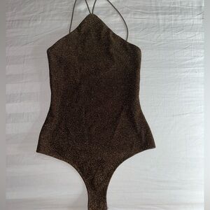 Sparkly high neck bodysuit